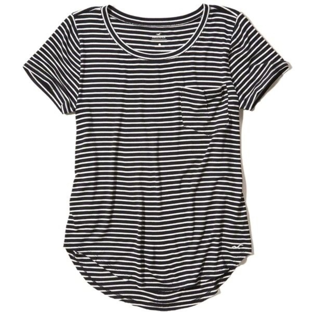 Hollister Round Neck Pocket Tee